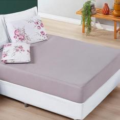 Imagem de Jogo De Lençol Queen 200 Fios Avere 03 Peças Lilac - Bia Enxovais