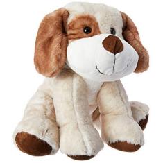 Imagem de Cachorro Branco com Mancha Marrom no Olho 40Cm, Foffylandia, Branco