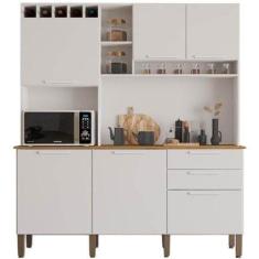 Imagem de Armário De Cozinha Topázio 6 Portas 2 Gavetas Salleto - Salleto Moveis