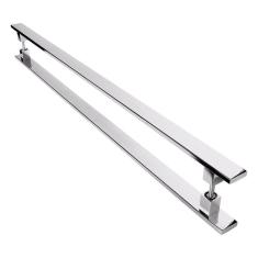 Imagem de Puxador De Inox Para Porta Pivotante Madeira Vidro 70cm