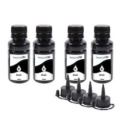 Imagem de kit 4 Tintas Black Inova Ink compatível para Impressora L3150 400ml