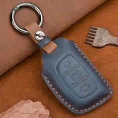 Imagem de Capa Smart Key Fob de couro Protetor de capa de pele, adequado para Hyundai i10 i20 i30 HB20 IX25 IX35 IX45 TUCSON Proteção de capa completa Avante
