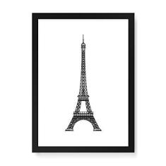 Imagem de Arte Maníacos Quadro Decorativo Torre Fundo  - 23x16,25cm (Moldura caixa em laca )