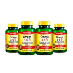 Imagem de Kit 04 Ômega 3-6-9 1000Mg 120 Capsulas Maxinutri