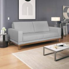 Imagem de Sofá 3 Lugares em Linho Cronus Cinza