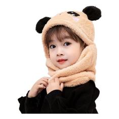 Imagem de Chapéu e coleira de inverno para bebês e meninas BEIGE Panda Design