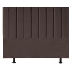 Imagem de Cabeceira Estofada Cama Box King 195 Cm Taís Veludo marrom