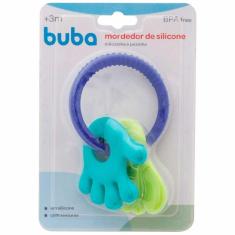 Imagem de Mordedor de Silicone para Bebê - Mãozinha e Pezinho - Azul e Verde - Buba