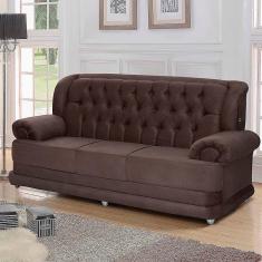 Imagem de Sofá Finlândia 3 Lugares Pluma Café