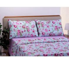 Imagem de Jogo De Lençol Cama Queen 4 Peças Floral Garden - Decoralle