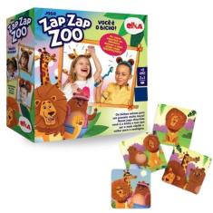 Imagem de Jogo De Cartas E Tabuleiro Infantil Zap Zap Zoo Elka
