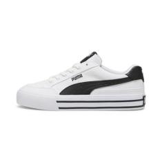 Imagem de PUMA Tênis masculino clássico Vulc, Branco/preto, 42
