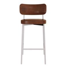 Imagem de Banqueta Alloa Fixa com 4 Pés 50 X 44,7 X 163,5cm com 1 Unidade Whisky/Branco Epoxi