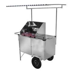 Imagem de Carrinho de Tapioca Cefaz Luxo Inox Rodas Pneumáticas e Toldo L14P/T