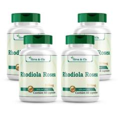 Imagem de Rhodiola Rosea Cápsulas 500Mg 4 Frascos Raiz De Ouro
