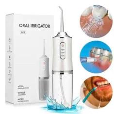 Imagem de Irrigador Elétrico Jato Água Oral Limpador Dentário Bucal - Irrigador