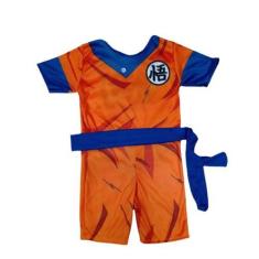 Imagem de Roupa Infantil Fantasia Aniversário Goku Dragon Ball com Faixa tema an