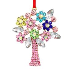 Imagem de WhatSign Ornamento de árvore da vida - Enfeite de Natal de árvore da vida de metal para decoração de árvore de Natal, decoração de árvore da vida, enfeites de árvore de Natal, lembrança, árvore da