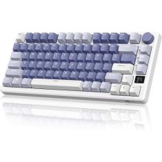 Imagem de Teclado para jogos sem fio rk royal kludge M75 com tela oled