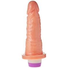 Imagem de Pênis Realístico Com Vibrador Bege Modelo C - 14, 5cm, Adão e Eva