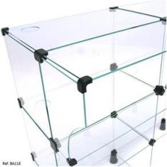 Imagem de Balcão Caixa Modulado em Vidro - 1,00 x 1,00 x 0,30
