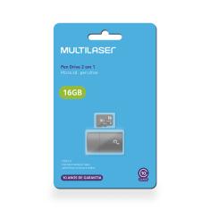 Imagem de Cartão de Memória Micro SD com Adaptador Multilaser 16 GB MC162