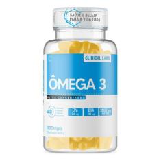 Imagem de Ômega 3 da Clinical Labs Suplemento em Pote com 90 Softgels para Promover a Saúde Cardiovascular e Cerebral