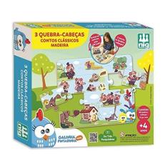 Imagem de Nig Brinquedos Quebra Cabeça 3 Contos Clássicos Galinha Pintadinha