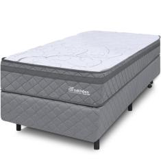 Imagem de Cama Box Colchão Solteiro Espuma D45 Extra Firme Ortopédico Antialérgico Certificado 78x188x58cm - bf Colchões