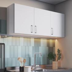 Imagem de Armário Aéreo 120cm para Cozinha 3 Portas Vitória