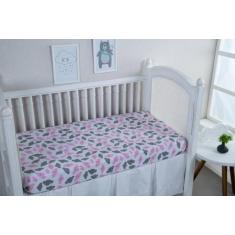 Imagem de Lençol Com Elástico Todo Estampado 80% Algodão Nuvem Rosa - Beatriz En