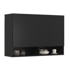 Imagem de Armário 3 Portas Aéreo Nicho Multiuso Para Cozinha Despensa - Beauty M