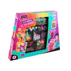 Imagem de Kit Beleza Infantil Miçangas Bijus Make Brinq Polibrinq