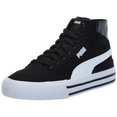 Imagem de PUMA Tênis masculino Court Classic Vulc Mid, Preto/branco, 41