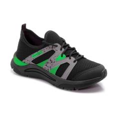 Imagem de Tênis Infantil Klin New Sport Preto/Verde 480.033-Masculino
