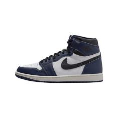 Imagem de Tênis masculino Air Jordan 1 Retro High OG (DZ5485-401, azul marinho/branco/vela/preto), Azul-marinho/branco/vela/preto, 39