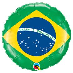 Imagem de Balão Metalizado Brasil Tamanho 18 Qualatex