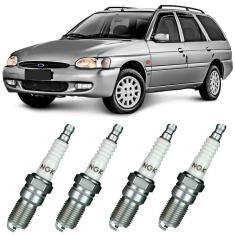 Imagem de Jogo Vela de Ignição Ford Escort 1.6 1.8 93 a 2003 Green Ngk