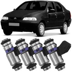 Imagem de Kit 4 Bico Injetor Fiat Siena 1.0 1.3 99 a 2003 Ete