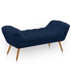 Imagem de Recamier Estofada Casal King Size Ayla Veludo - Ateliê do Conforto, Az