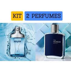 Imagem de Kit 2 perfumes 1 Kaiak Natura + 1 Homem Essence Refrescante dia e noit