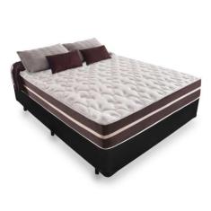 Imagem de Cama Box Casal + Colchão De Molas Classic Superlastic Anjos Cor:Preto