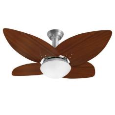 Imagem de Ventilador De Teto Jet Aspen Venti-Delta Escovado 4Pás Rádica Jequitib