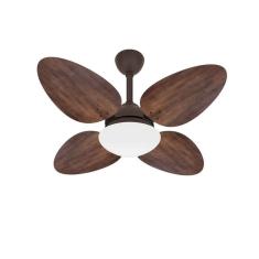 Imagem de Ventilador Teto 4 Pás Madeira Silencioso Trevo Ventax 220V