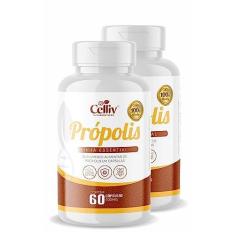 Imagem de Kit Com 2 - Extrato de Própolis 60 Capsulas de 500mg Celliv
