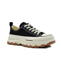 Imagem de Rebamima 2023 New Degisn Tênis feminino plataforma lona Fashione, Preto, 35