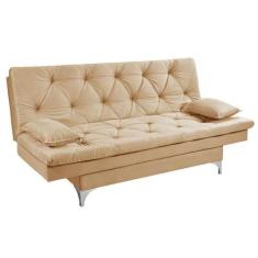 Imagem de Sofá Cama Áustria Reclinável Em Suede - Essencial Estofados