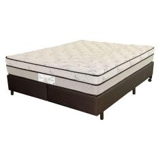 Imagem de Cama Box King Size (Box + Colchão) 193x203x63 Pro Soft Bamboo Prorelax Molas Ensacadas Pillow Top Turn Free - Cinza