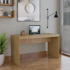Imagem de Mesa para Escritório 135cm Office Turim Espresso Móveis Lamina Mel