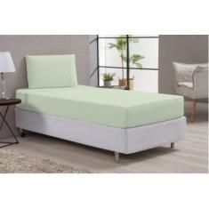 Imagem de Jogo De Lençol Solteiro 2 Peças Com Elástico 1,88 X 0,88 X 20 Cm De Al